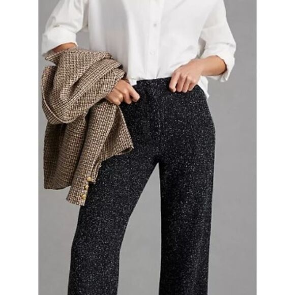 NWT Essentiel Antwerp High Rise Wide Leg Black Pants Sz. 6 - Picture 3 of 9